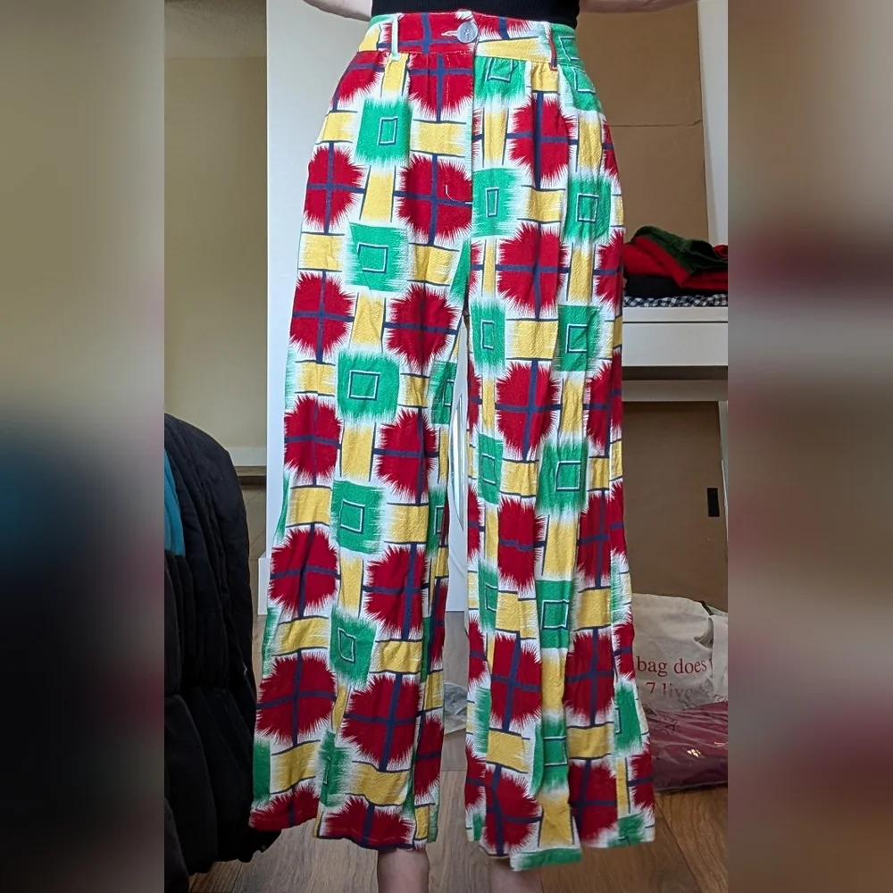 FBC Checkered Linen Pants - Picture 4 of 4